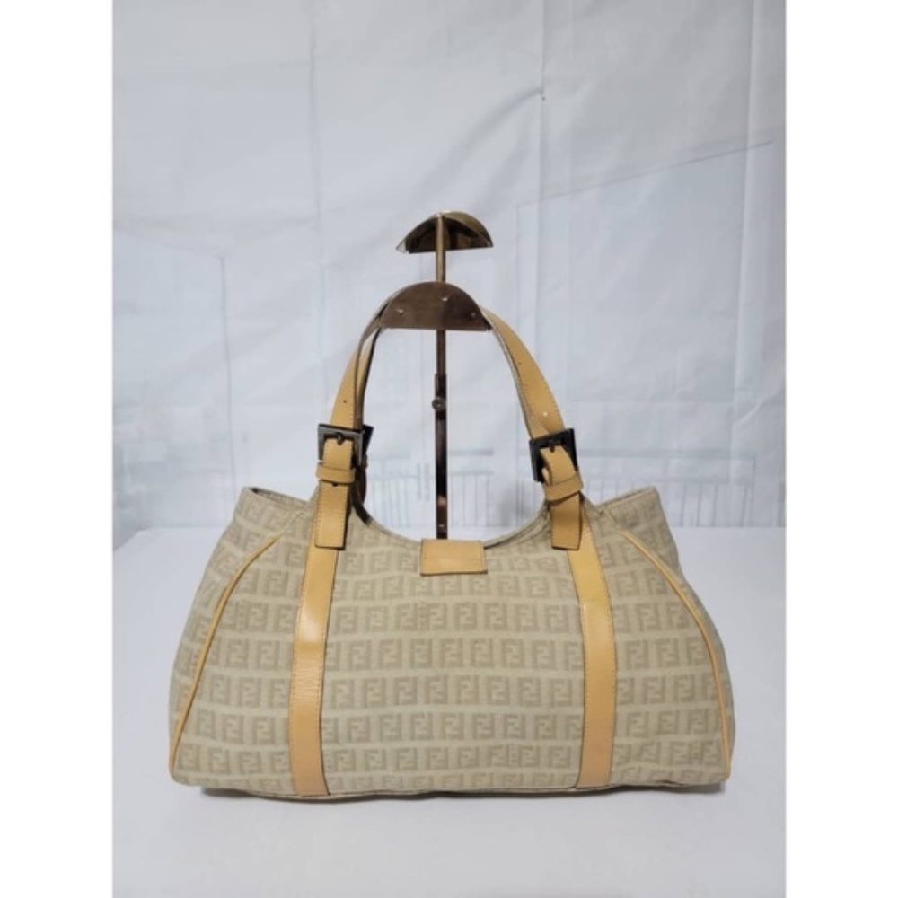 Authentic Fendi Zucca Shoulder Bag Brown/Beige - Picture 14 of 14